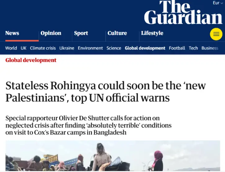 Similarities Between the Rohingya and Palestine