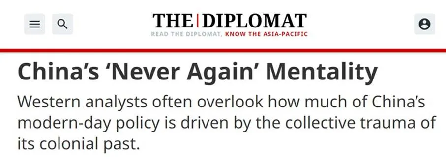 The Diplomat Headline: China Mentality