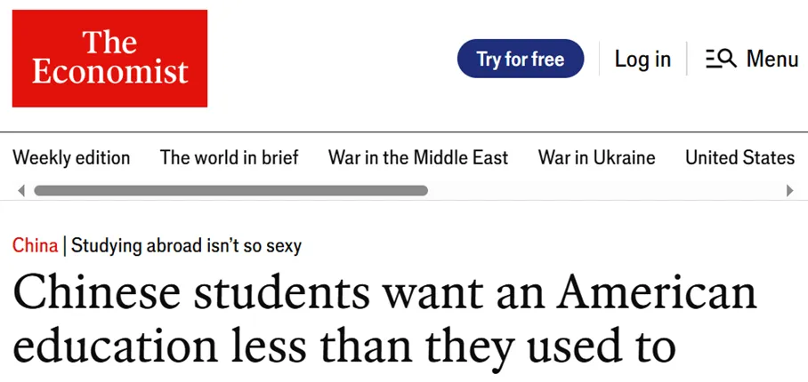 The Economist: Studying abroad isn't sexy