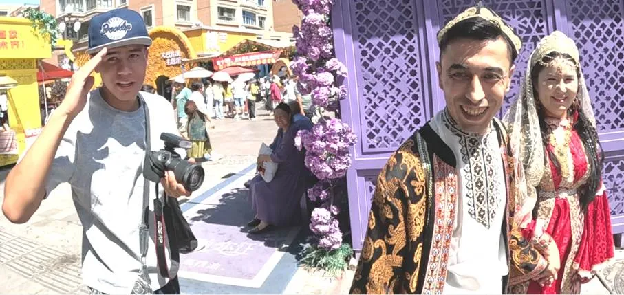 Uyghur wedding couple