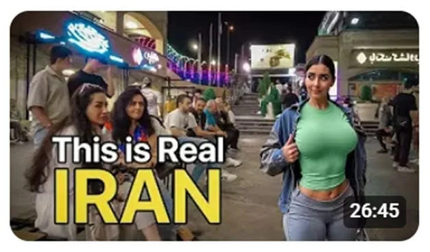 A screenshot from the Iranian YouTube channel “Travel Buddies” illustrates this reality.