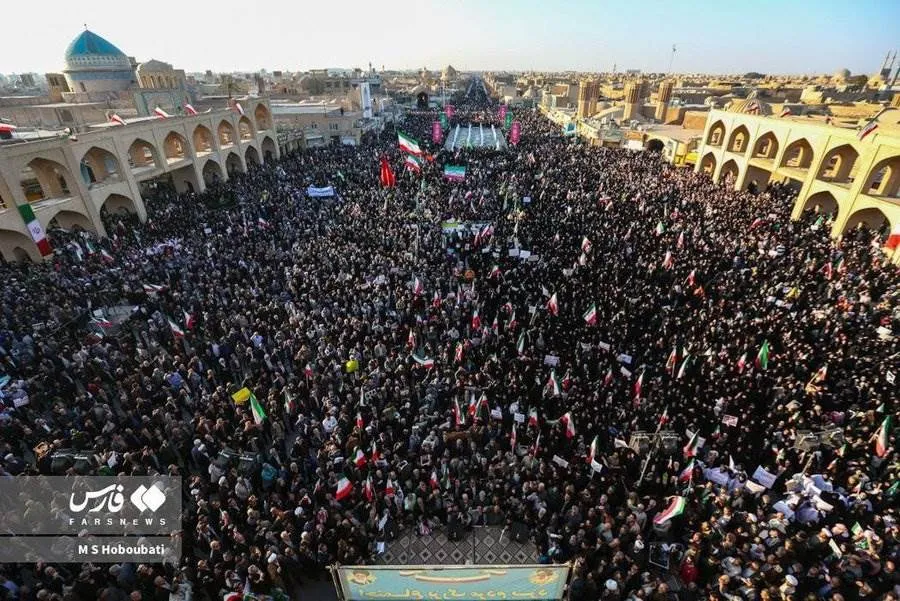 Pro-government rally after the violent riots fueled by Iran’s enemies


